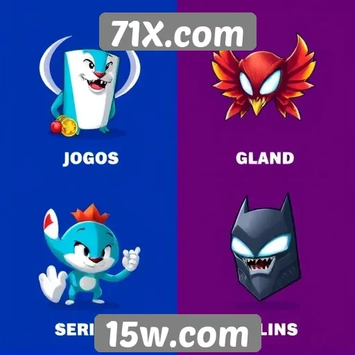 Comparativo entre jogos oferecidos no 71X.com
