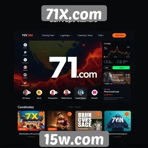 Análise da interface de usuário do site 71X.com